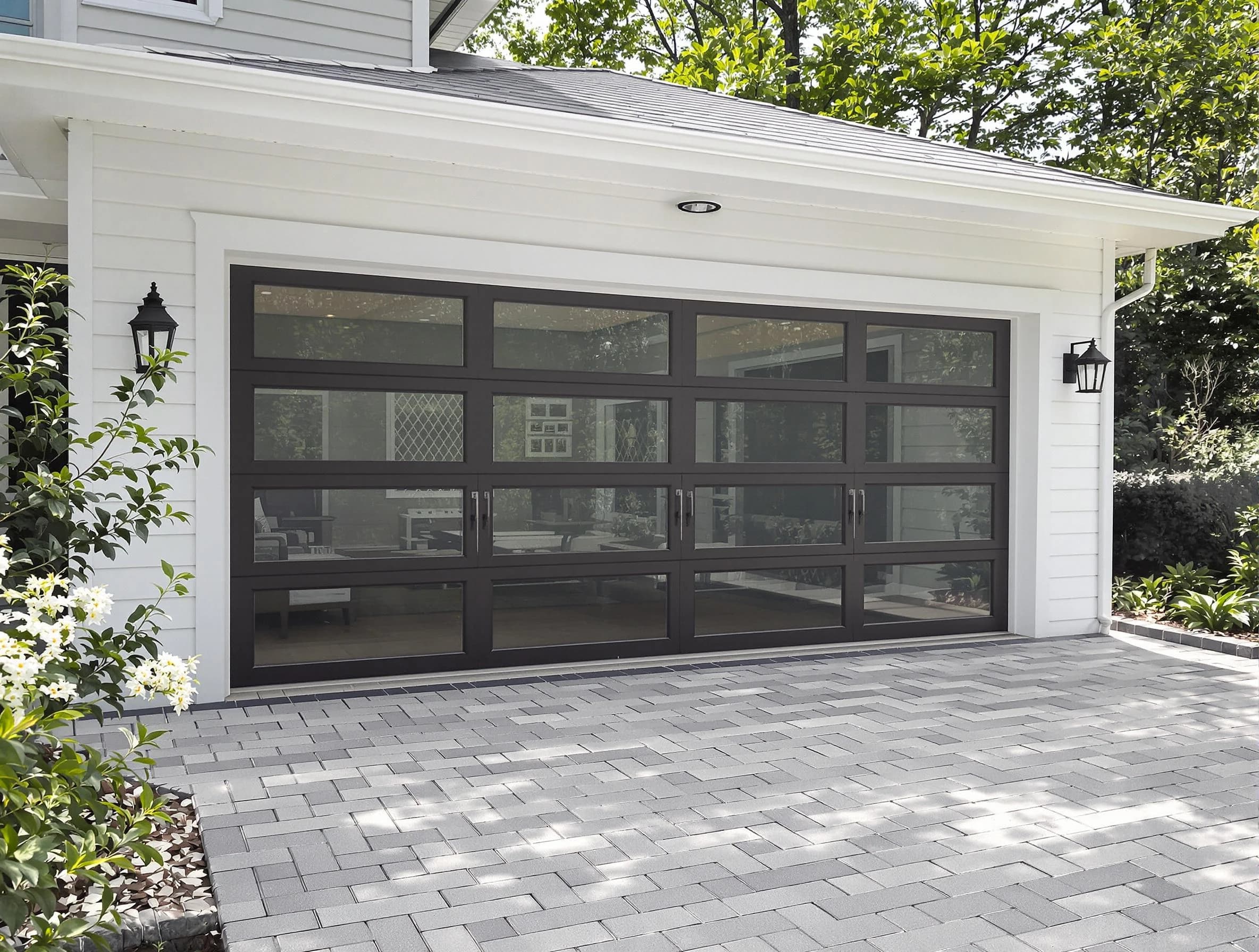 Cherry Creek Garage Door Repair design specialist presenting custom garage door options to Cherry Creek homeowner