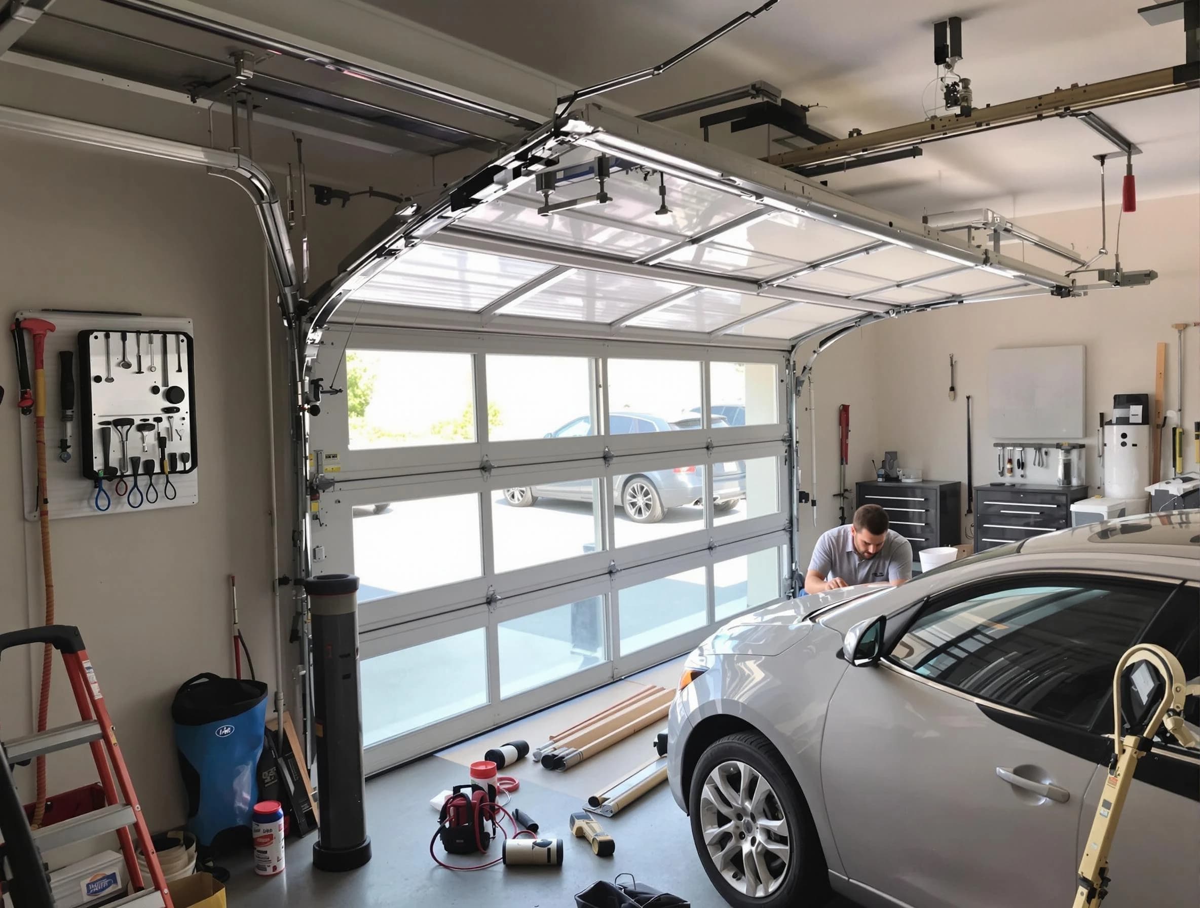 Garage door noise reduction service by Cherry Creek Garage Door Repair in Cherry Creek