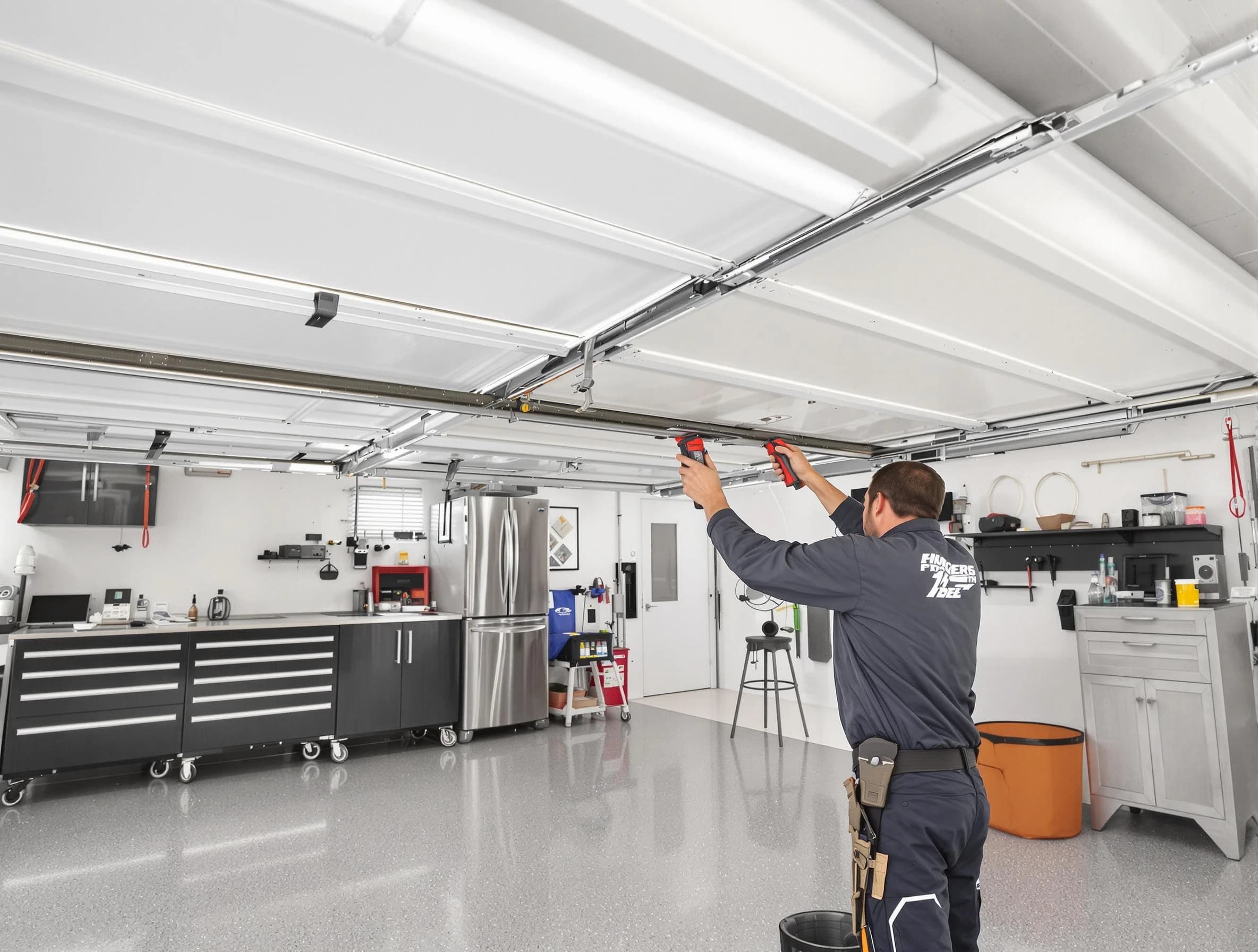 Overhead garage door repair service by Cherry Creek Garage Door Repair in Cherry Creek