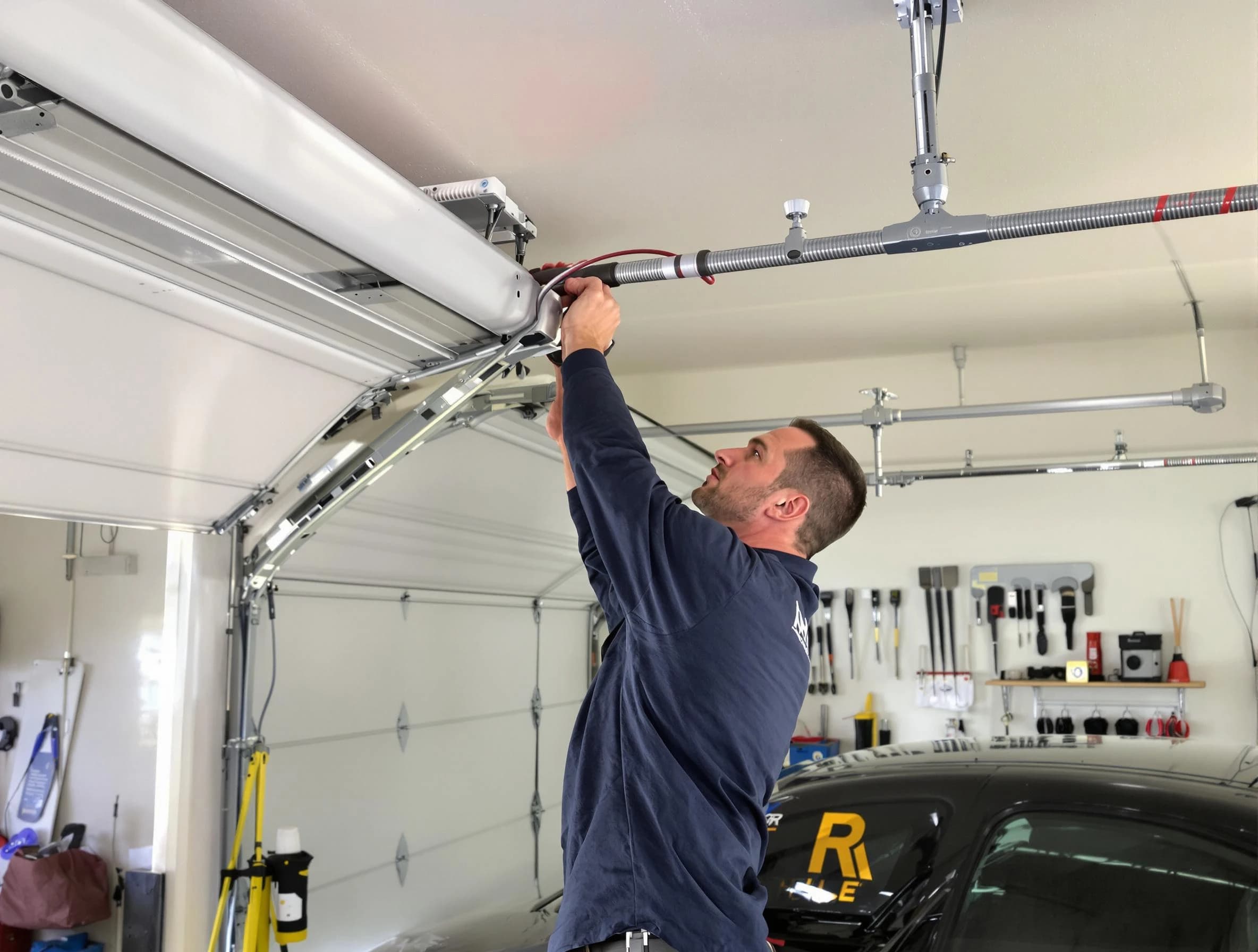 Cherry Creek Garage Door Repair technician performing garage door cable repair in Cherry Creek