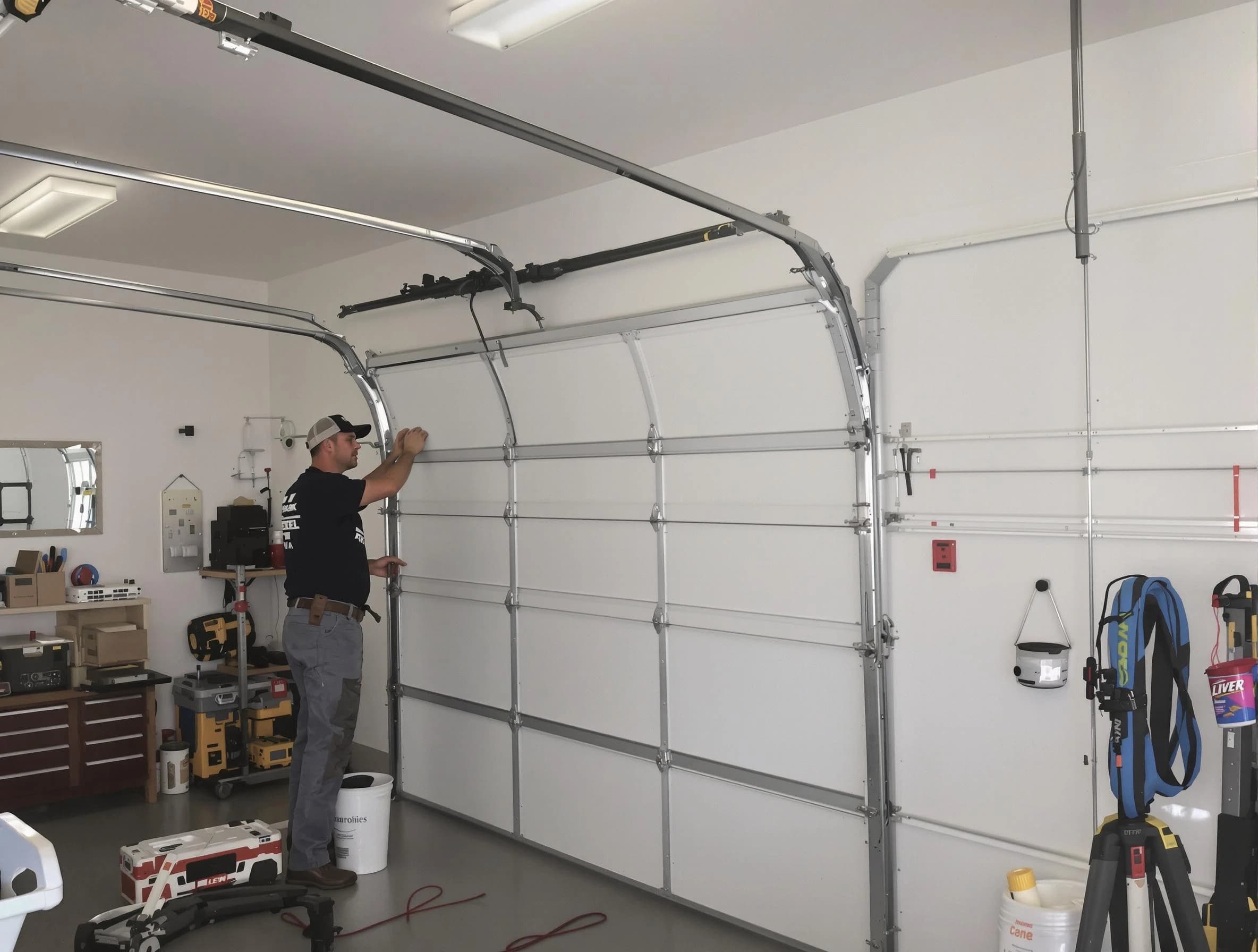 Cherry Creek Garage Door Repair team installing new garage door in Cherry Creek