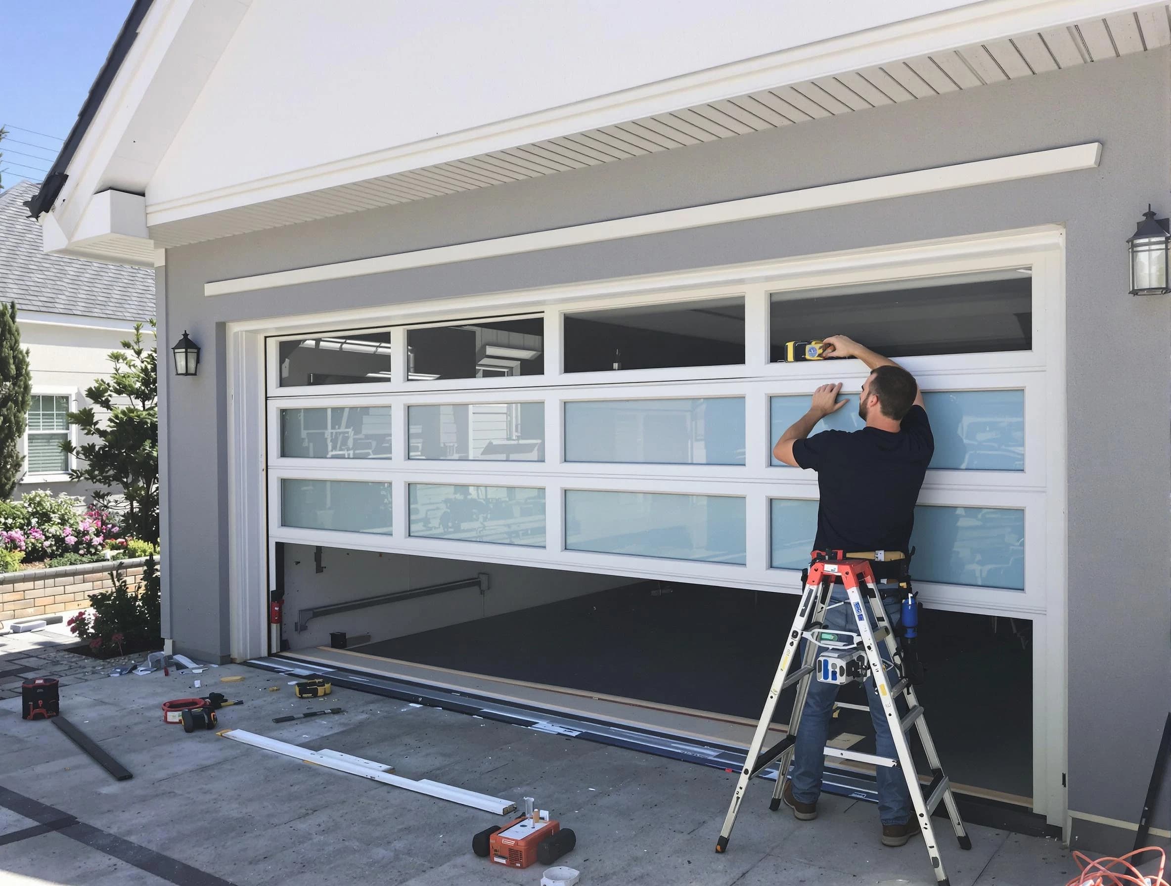 Cherry Creek Garage Door Repair team performing garage door replacement in Cherry Creek