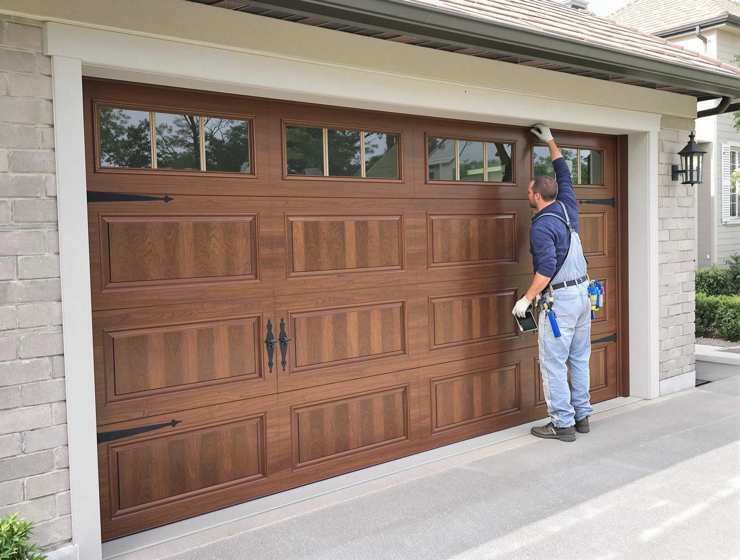 Custom garage door showcase by Cherry Creek Garage Door Repair in Cherry Creek