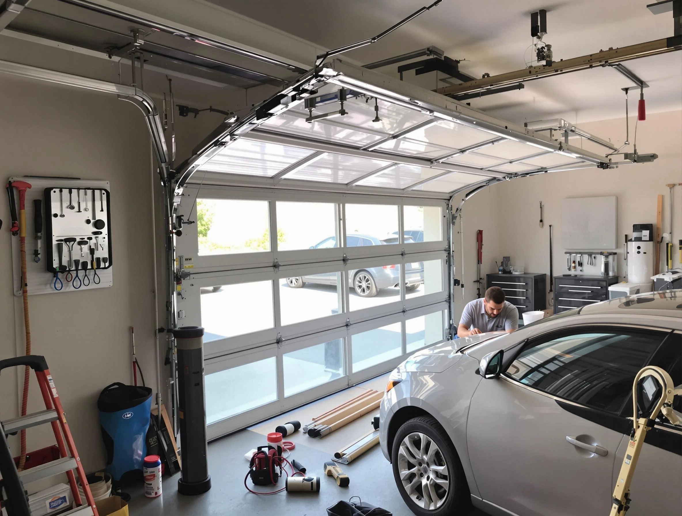 Garage door noise reduction service by Cherry Creek Garage Door Repair in Cherry Creek