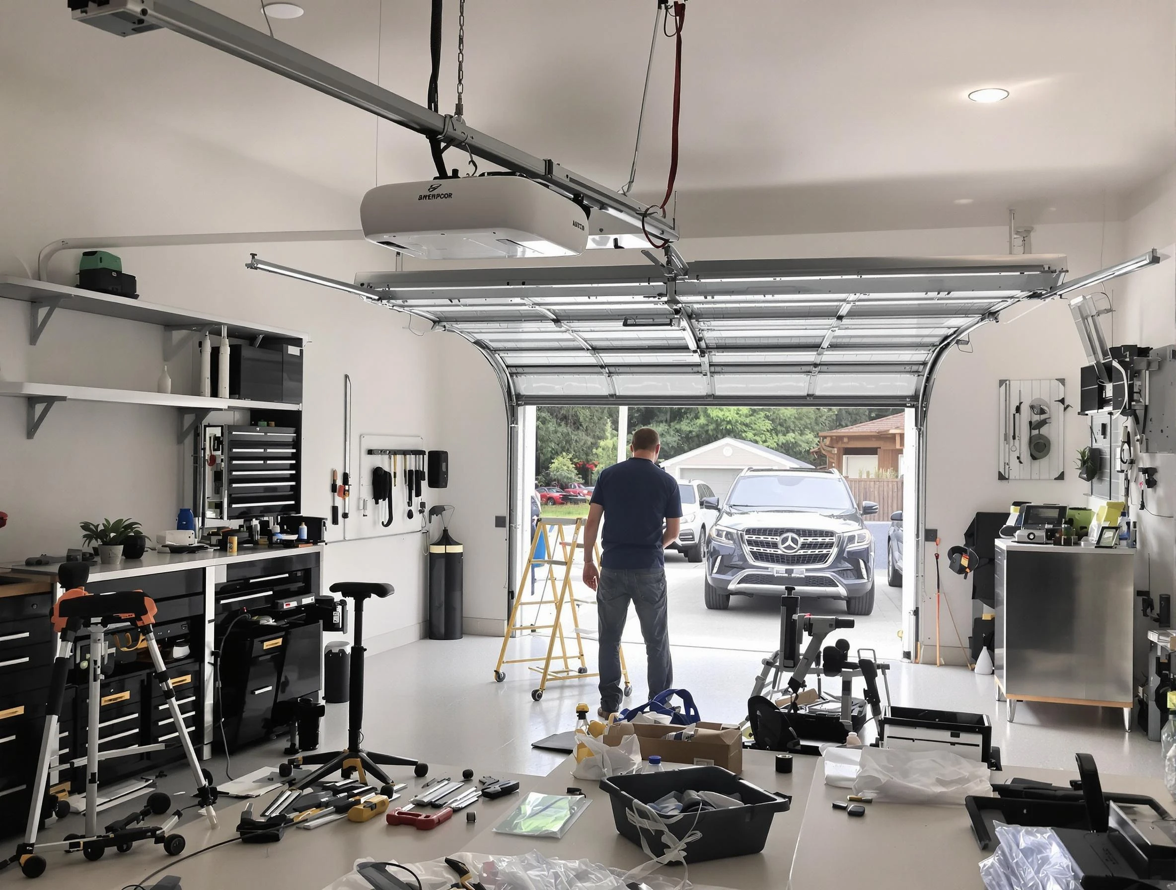 Garage door opener installation by Cherry Creek Garage Door Repair in Cherry Creek